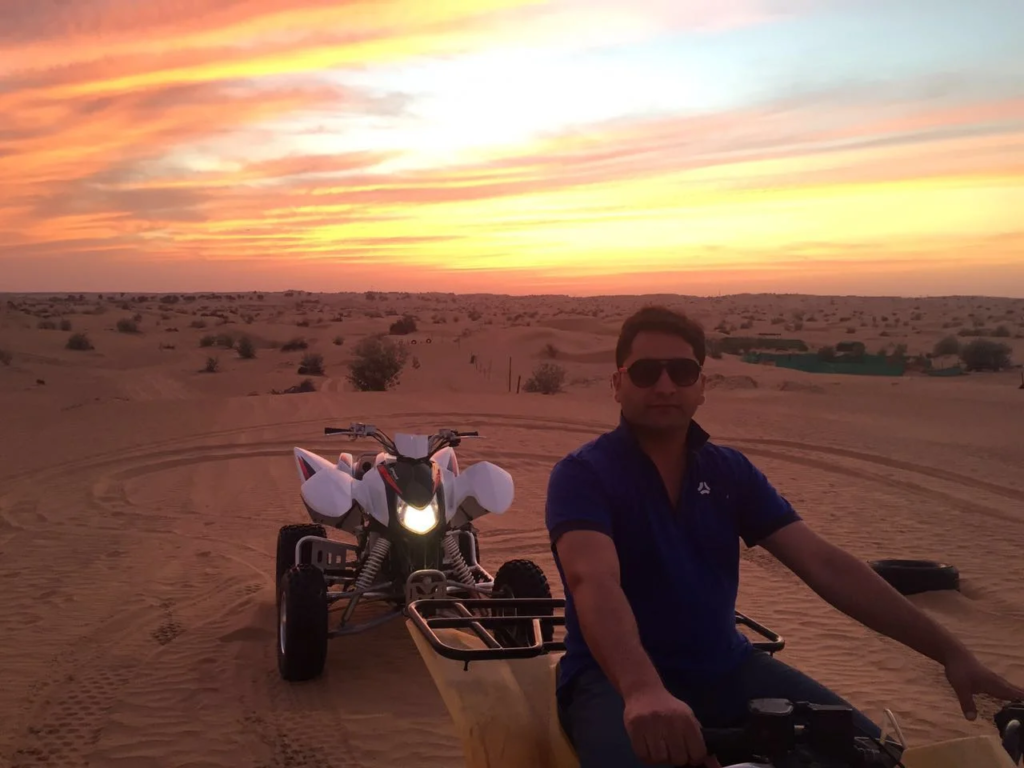 Desert safari with Quad Bike Ride Dubai, BBQ Dinner, Shows